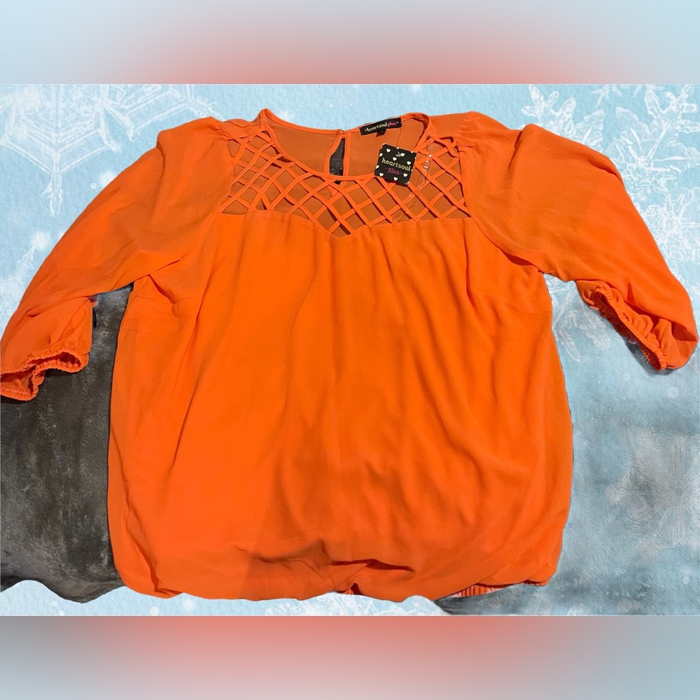 Blouse - Purchased at Ross - Bright Orange